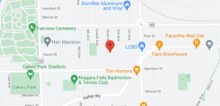 map of 4686 THIRD AVE